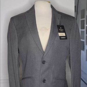 Haggar Slim Fit 38 Short Grey Jacket Blazer NEW